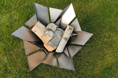 Feuerkorb als dekorative Feuerstelle