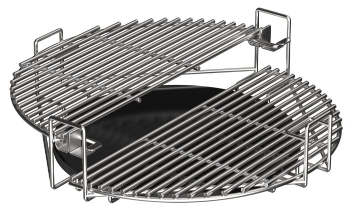 Geteilte Grillroste auf 2 Ebenen mit dem Multilevel Cooking System von The Bastard