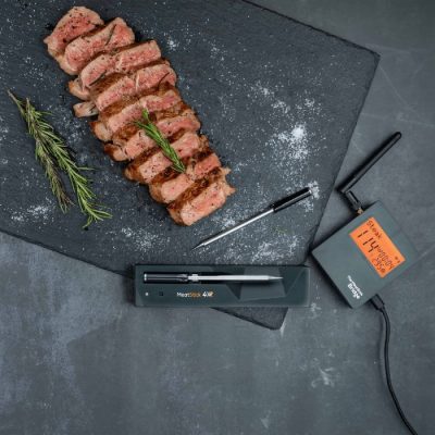 The MeatStick 4X Set mit Ladegerät The MeatStick - kabellose Bluetooth Fleischthermometer zum komfortablen Temperaturüberwachung per App