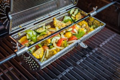 Grillfürst Drehspießkorb mit Grillgemüse Grillfürst Drehspießkorb mit Grillgemüse