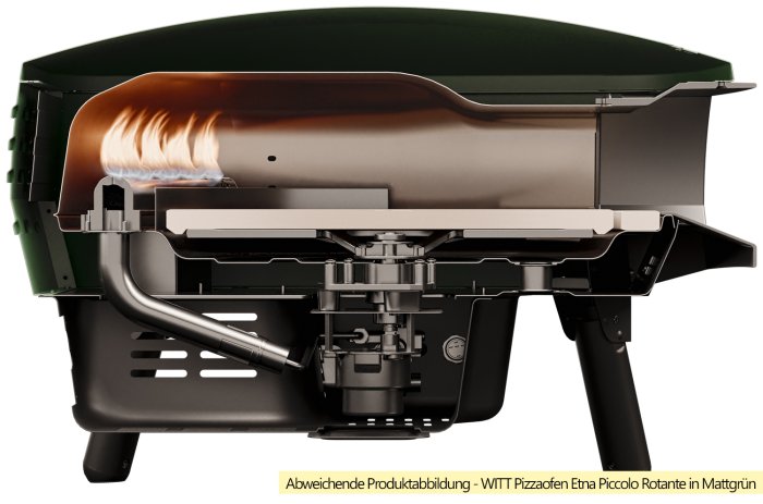 Witt Gas Pizzaofen Etna Piccolo Rotante von Innen