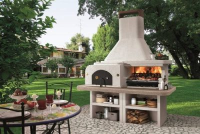 Palazzetti Grillkamin mit Pizzaofen Garten Grillen, Lagerfeuer und Pizza backen – mit dem Palazzetti Grillkarmin mit Pizzaofen im Garten