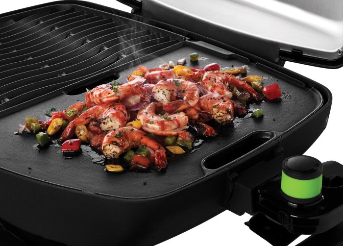 Napoleon TravelQ PRO285E Elektrogrill mit Grillplatte aus Gusseisen