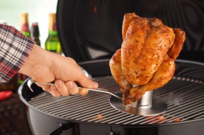 Rösle Grillguthalter für Hähnchen Mit dem passenden Rösle Grillguthalter geling jedes Grillgut - zum Beispiel Grillhähnchen