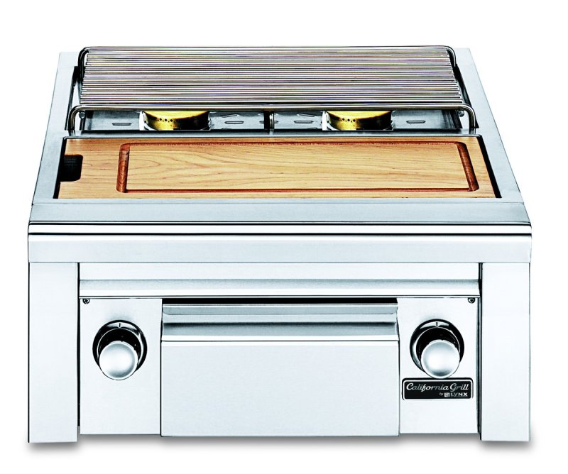 Lynx California Grill Seitenbrenner DOUBLE 8,44 kW mit Schneidebrett