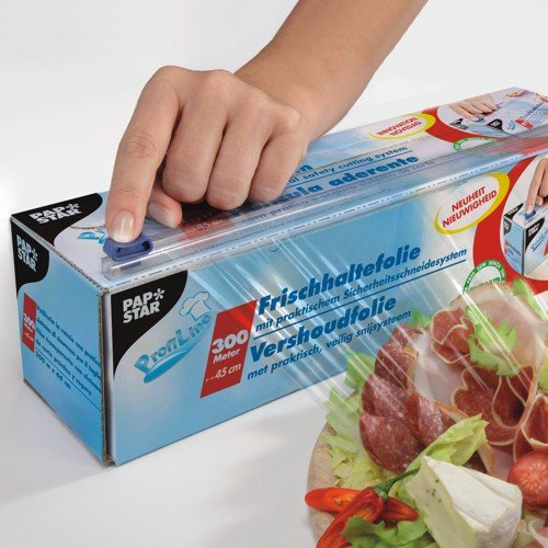 Frischhaltefolie, PVC 300 m x 45 cm mit praktischem Schneidesystem