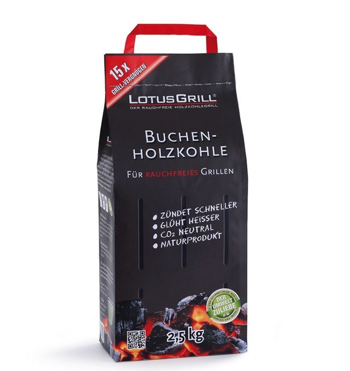 LotusGrill Buchenholzkohle 2,5 kg