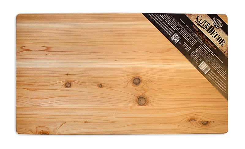 Axtschlag Schneidebrett Holz (Rotzeder) 700 x 400