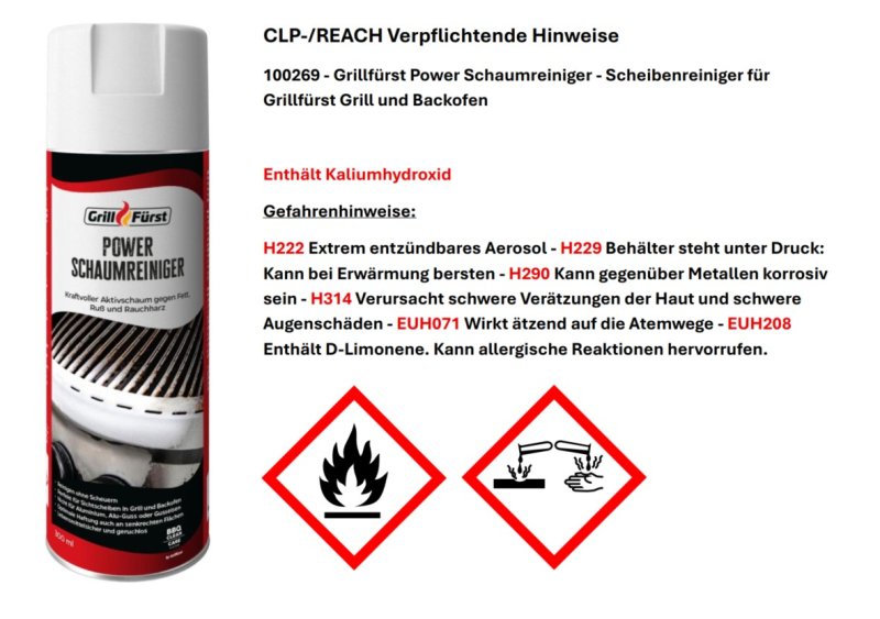 Grillfürst Grillreiniger-Set für Miele Dreams Outdoorküchen - Reiniger und Pflege Komplettset