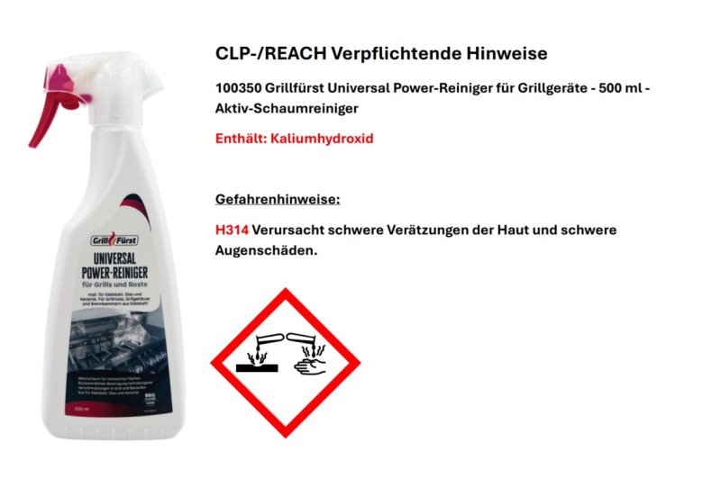 Grillfürst Grillreiniger-Set für Miele Dreams Outdoorküchen - Reiniger und Pflege Komplettset