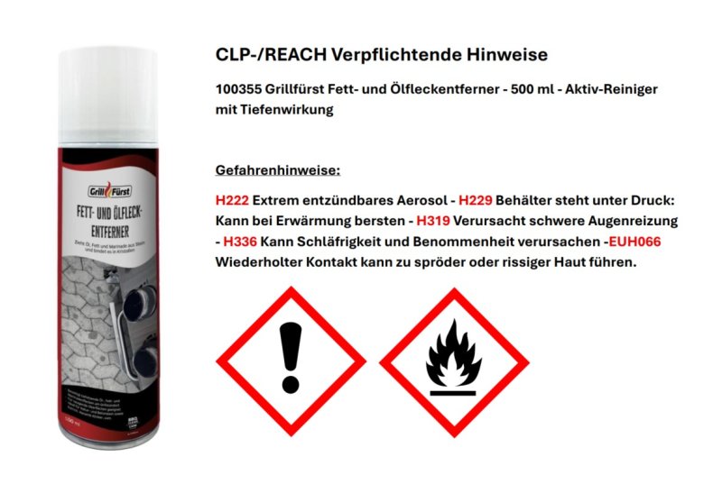 Grillfürst Grillreiniger-Set für Grillfürst Moments Outdoorküche - Reiniger und Pflege Set für HPL
