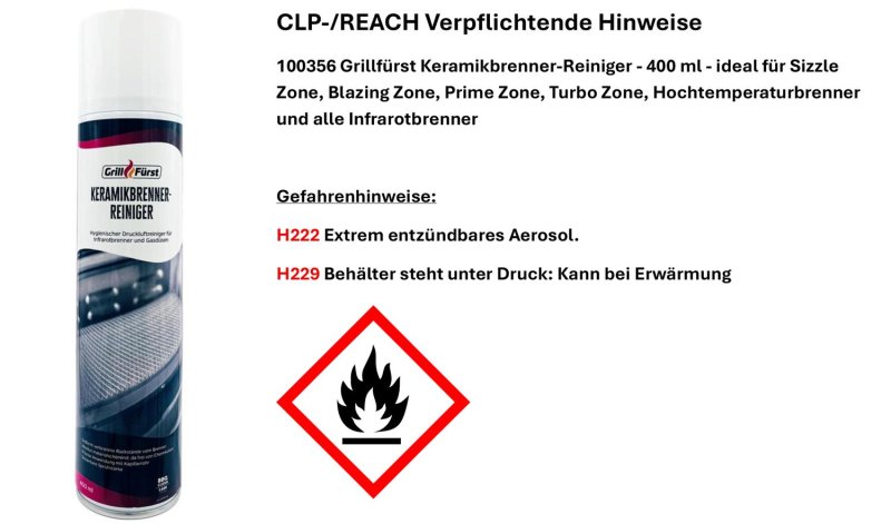 Grillfürst Grillreiniger-Set für Rösle Allflame, Epicflame und Blazeflame - Reiniger und Pflege Komplettset
