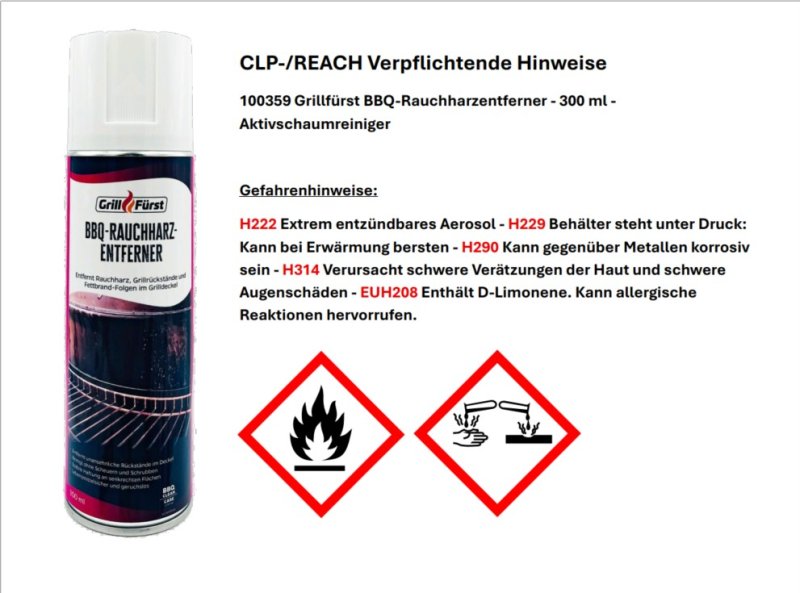 Grillfürst Grillreiniger-Set für Traeger Pelletgrills - Reiniger und Pflege Komplettset