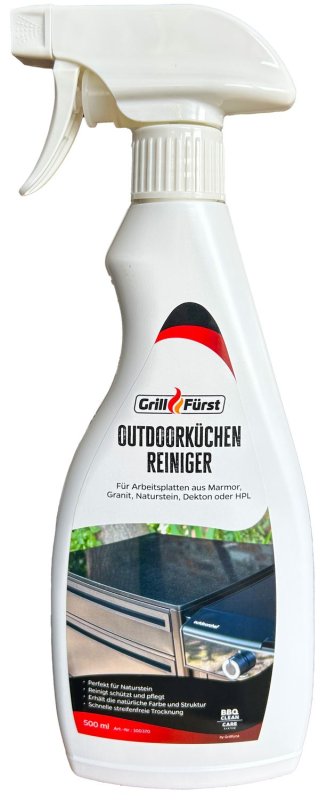 Grillfürst Outdoorküchen Reiniger für Arbeitsplatten aus Marmor, Granit, Naturstein, Dekton und HPL - 500 ml