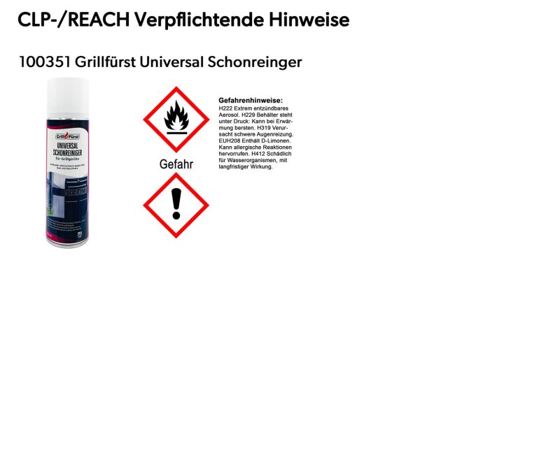 Grillfürst Grillreiniger-Set für Santos Gasgrill (schwarz emailliert) - Grillreiniger und Pflege Set