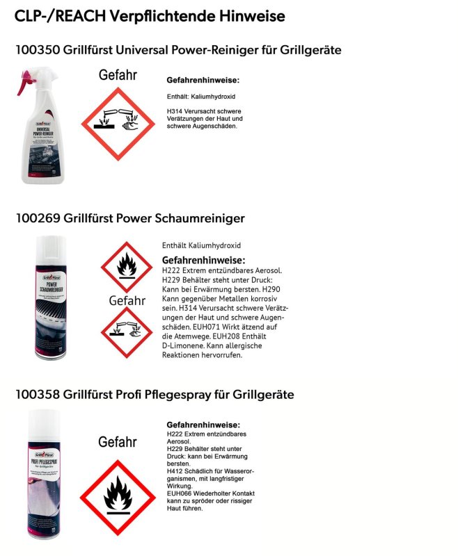 Grillfürst Grillreiniger-Set für Edelstahlgrills BULL / Fire Magic / BeefEater - Grillreiniger und Pflege Set