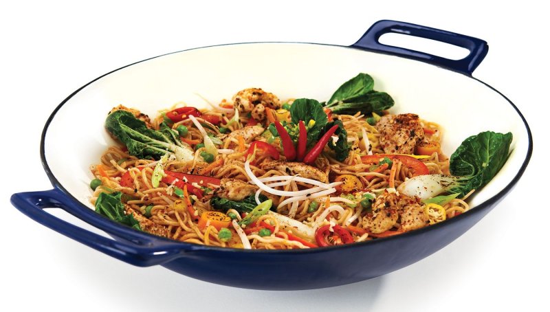 Broil King Wok aus Gusseisen porzellanemailliert, Ø 35,6 cm
