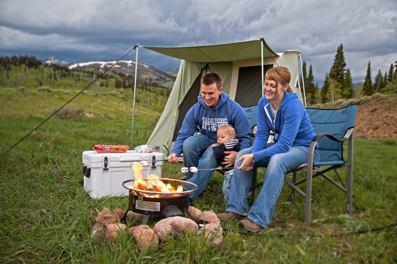 Camp Chef - Lavastein Gas-Feuerstelle Redwood