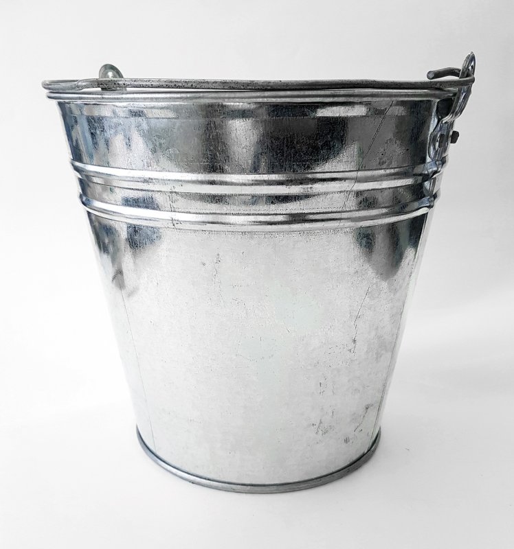 Asche Eimer 7L, verzinkt