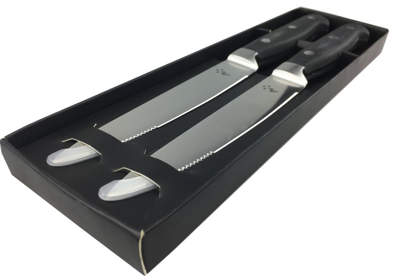 Grillfürst Steakmesser mit Wellenschliff 2er Set