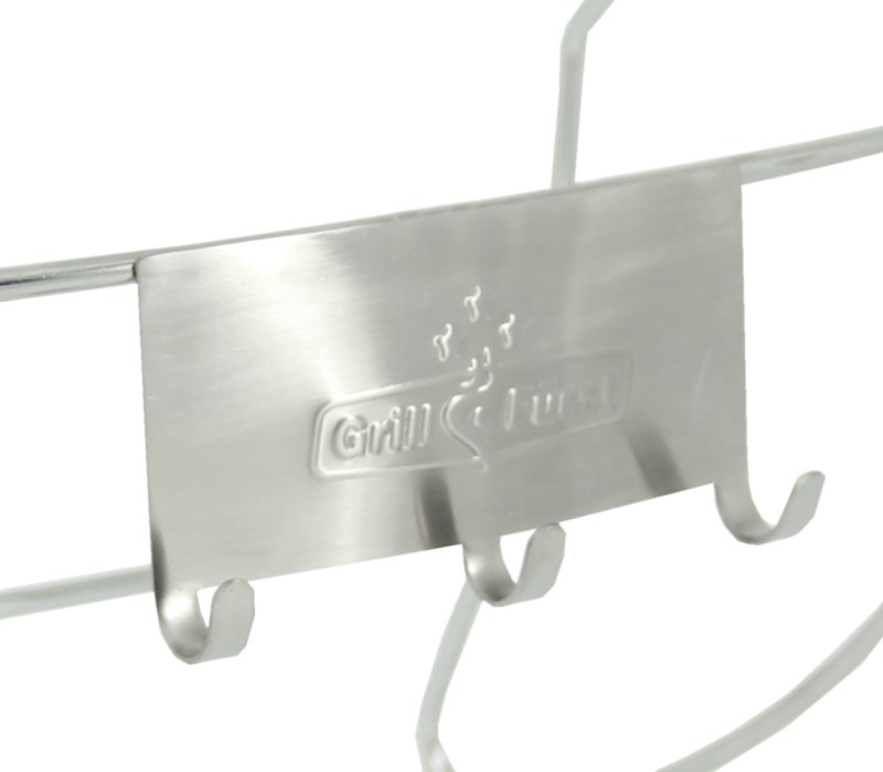 Grillfürst Deckelhalter und Besteckhalter Kombination für Kugelgrills