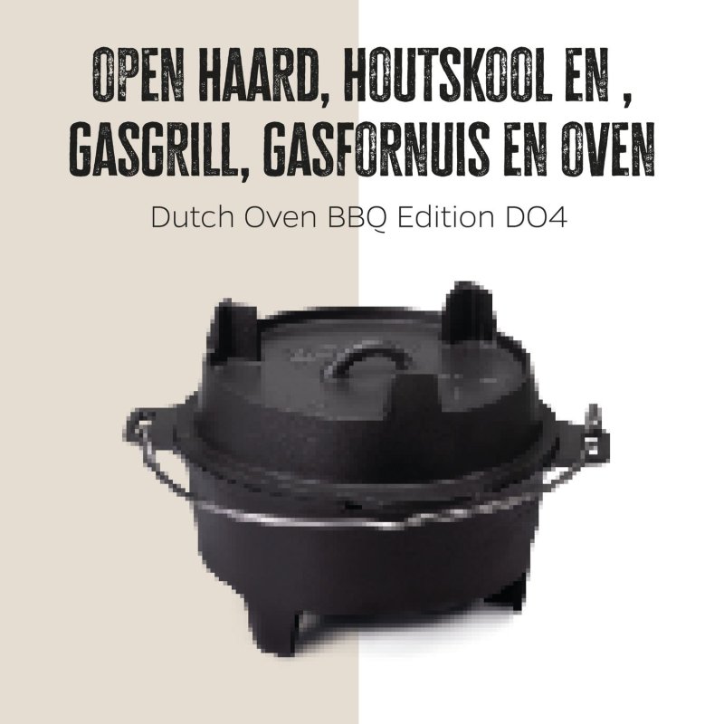 Grillfürst Dutch Oven BBQ Edition DO4 - inkl. Dutch Oven Fibel/Fibel XXL und Winterrezepte