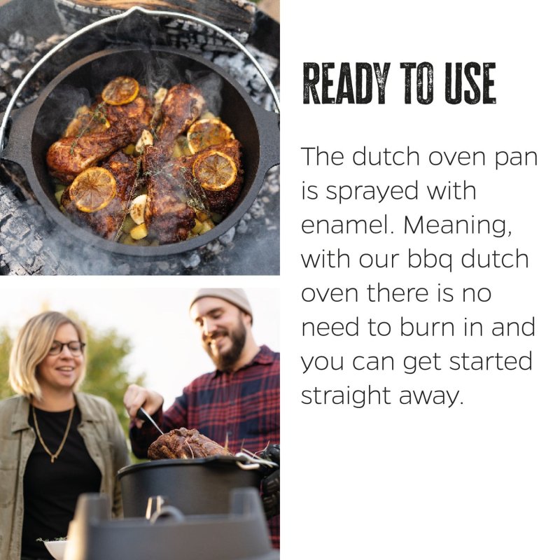 Grillfürst Dutch Oven BBQ Edition DO6 - inkl. Dutch Oven Fibel/Fibel XXL und Winterrezepte