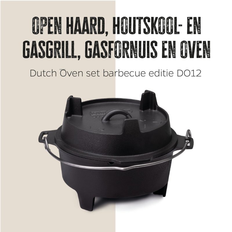 Grillfürst Dutch Oven BBQ Edition DO12 - inkl. Dutch Oven Fibel/Fibel XXL und Winterrezepte