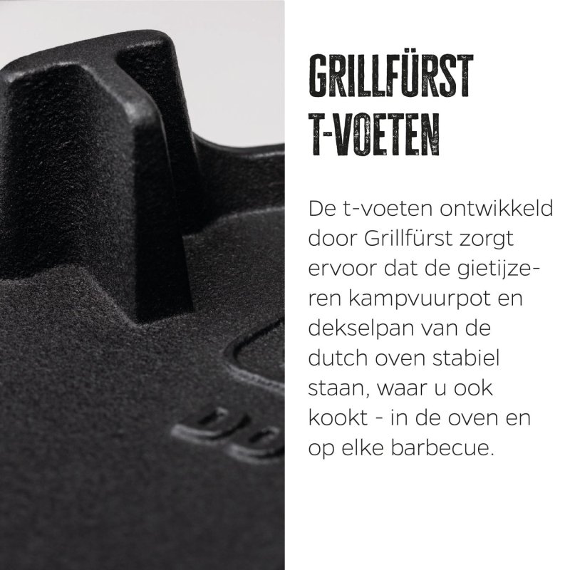 Grillfürst Dutch Oven BBQ Edition DO12 - inkl. Dutch Oven Fibel/Fibel XXL und Winterrezepte