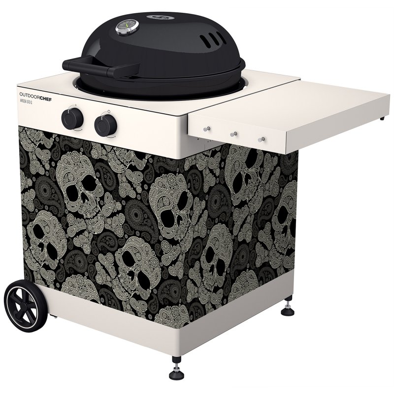 Outdoorchef Arosa Textilverkleidung Skull Paisley