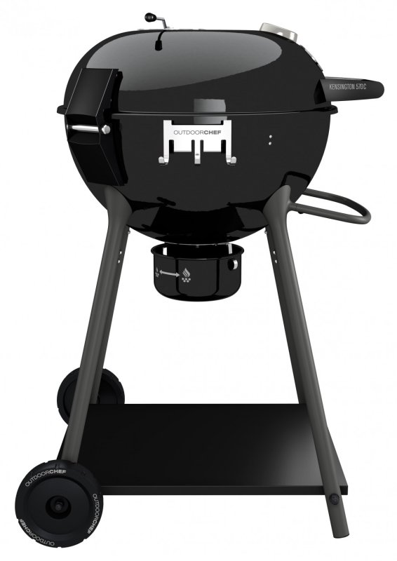 Outdoorchef Holzkohle Kugelgrill Kensington 570 C schwarz - Holzkohlegrill inkl. Abdeckhaube