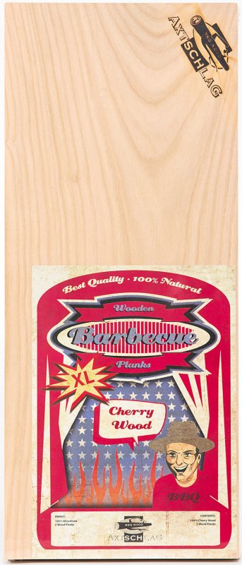 Axtschlag Räucherbretter (Wood Planks) 2er Pack Cherry - Kirsche XL  40 x 15 cm
