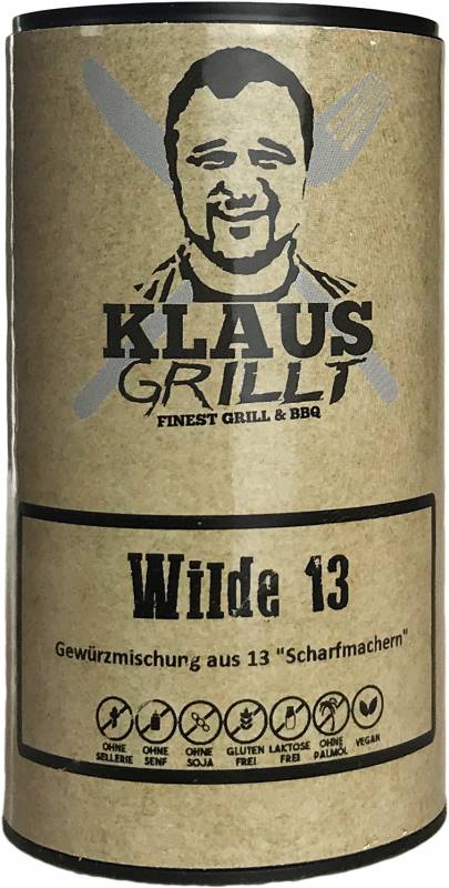 Wilde 13 Gewürzmischung 100 g Streuer by Klaus grillt
