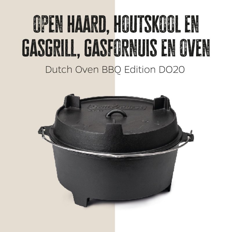 Grillfürst Dutch Oven BBQ Edition DO20 - inkl. Dutch Oven Fibel/Fibel XXL/Fibel XXL 2 und Winterrezepte