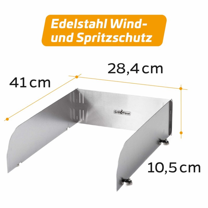Grillfürst magnetischer Windschutz / Spritzschutz für Infrarotbrenner - Retoure