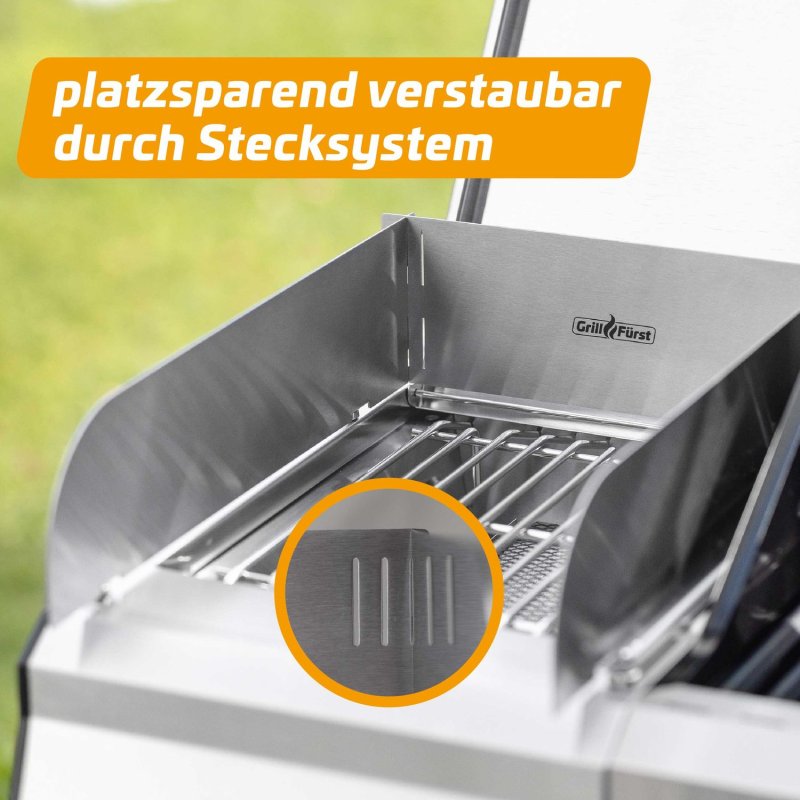 Grillfürst magnetischer Windschutz / Spritzschutz für Infrarotbrenner - Retoure