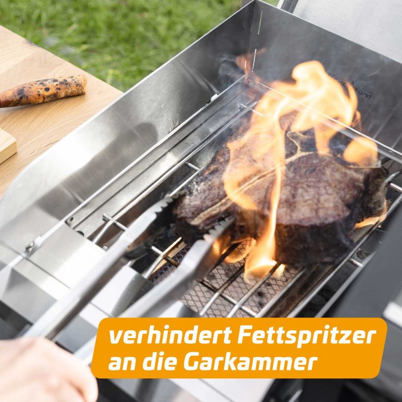 Grillfürst magnetischer Windschutz / Spritzschutz für Infrarotbrenner - Retoure