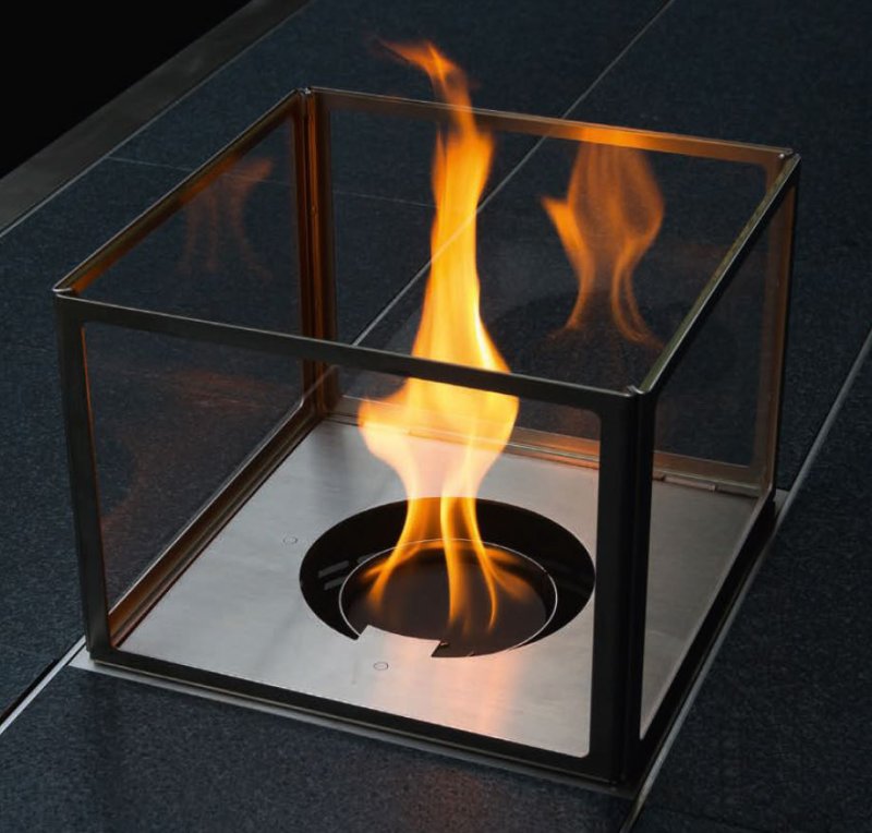 Girse Magic Table Einsatz: Dekofeuer Gas inkl. Glasaufsatz (294x294mm)