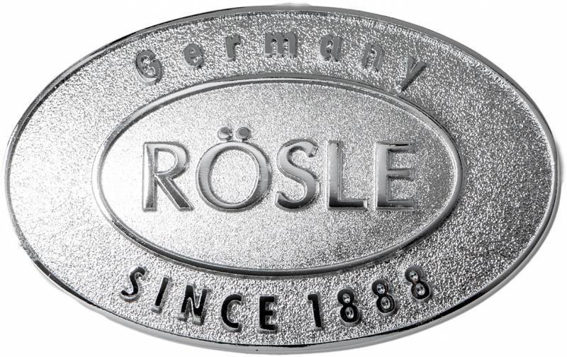 Rösle Ersatzteil: Rösle Logo mit Schraubensatz für Smoker No.1 F50, F50-S und Kugelgrill No.1 F50 Air