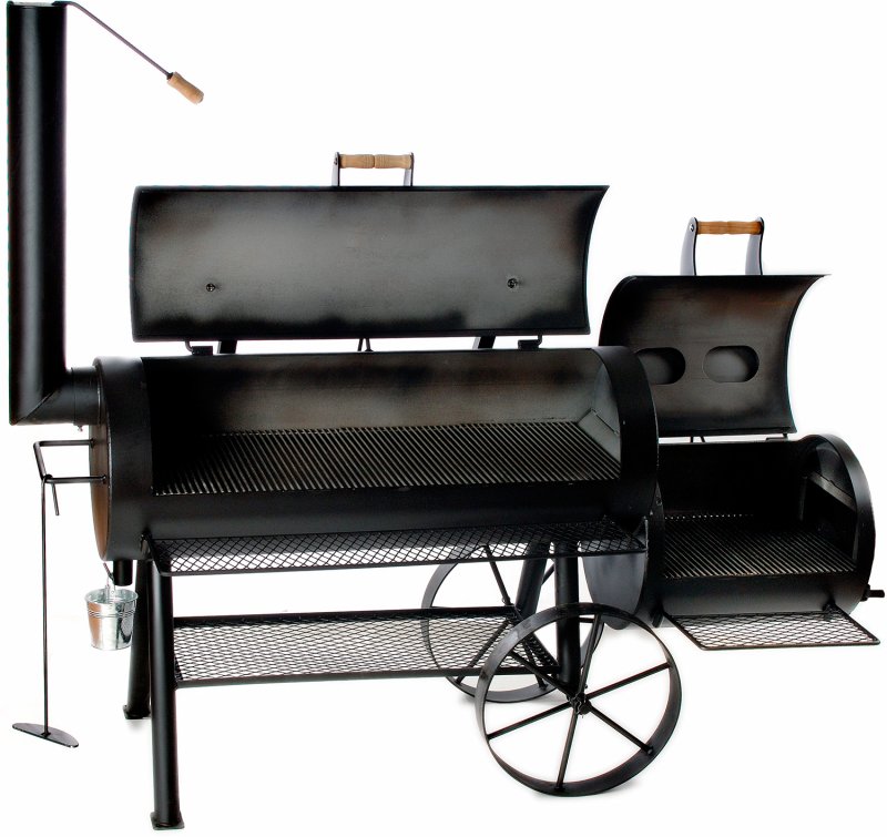 JOE´s Barbeque Smoker JOE´s 20" Championship Longhorn, lange Version mit Kontergewicht
