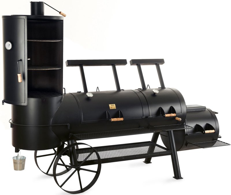JOE´s Barbeque Smoker JOE´s 24" Extended Catering Smoker, mit senkrechter Räucherkammer und Kontergewichten