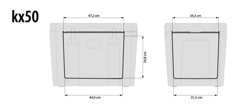 Petromax Kühlbox 50 Liter Alpenweiß