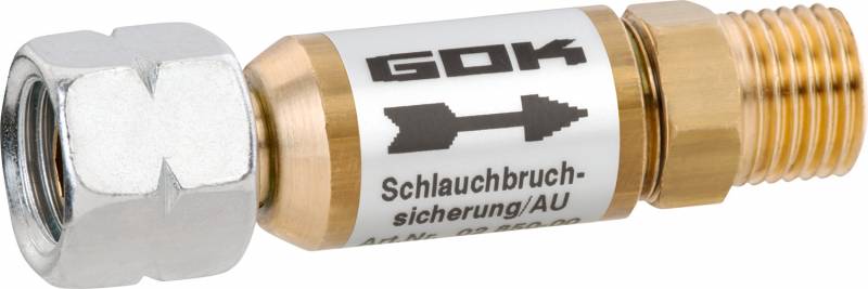 GOK Schlauchbruchsicherung SBS/AU 50mbar 1,5kg/h G1/4LH UEM x G1/4LH-KN