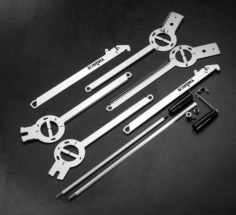 Thüros EXO1 - Outdoor Drehspieß / freistehend  für Feuerstelle