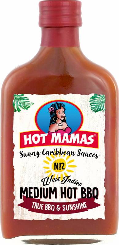 Hot Mamas No.2 West Indies Medium Hot BBQ Sauce