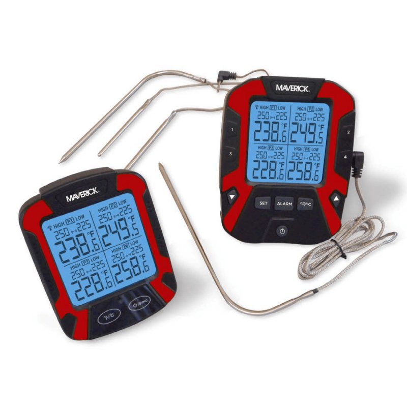 Maverick XR-50 - Das 160 Meter Kabellos BBQ Grillthermometer mit 4 Temperaturfühlern