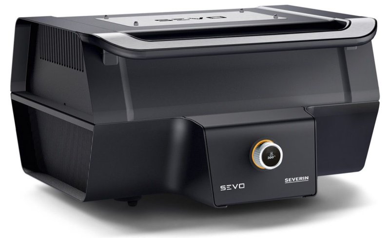 Severin Elektrogrill SEVO GT - Boost Zone 500°C - mit Deckel - 3.000 W