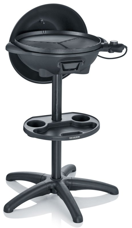 Severin Elektrogrill - Standgrill mit Grillplatte und Haube - 2.000 W