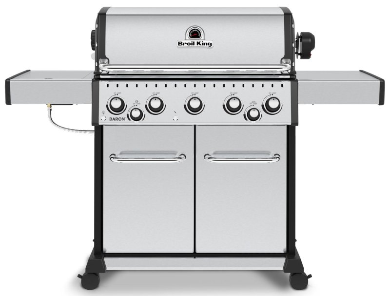 Broil King Baron S590 IR Gasgrill inkl. Drehspieß + Infrarot-Seitenbrenner - Modell 2022