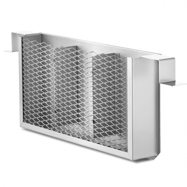 Thüros Holzkohlegrill T4 / Edelstahl Säulengrill 40x60 cm inkl. Windansteckblech und Kohleschacht